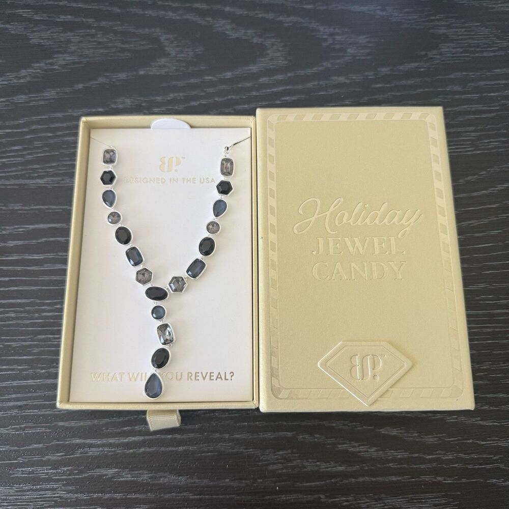 Bomb Party Holiday Jewel Candy “Crystal Pops & Sugar Drops” Luxe Licorice Silver
